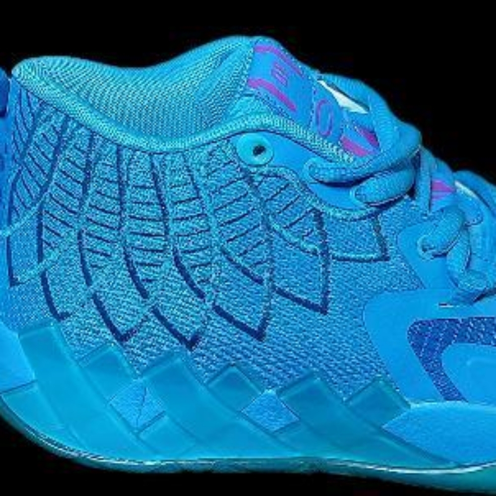 Limelos 1 Puma MB.01 Vintage Basketball Shoes Mid Top Blue Men's Size 8½
